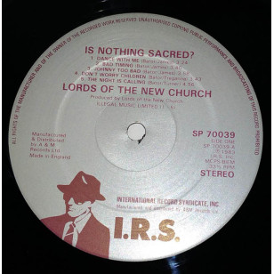 The Lords Of The New Church - Is Nothing Sacred 1983 UK Vinyl LP ***READY TO SHIP from Hong Kong***